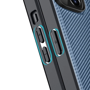 Чохол Dux Ducis Fino для iPhone 14 Plus синій нейлон