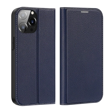 Dux Ducis Skin X2 Hülle für iPhone 14 Pro Max magnetische Flip-Cover blau