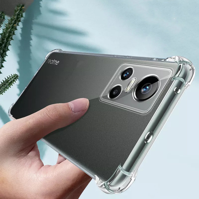 ShockProof Alogy Silicone Armor Case pre Realme GT Neo 3 Global Transparent