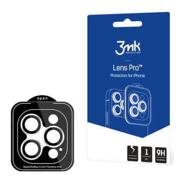 Sklo pro Apple iPhone 16 Pro / 16 Pro Max Cover Camera Cover Lens 3mk Lens Protection Pro Transparentní ochranný kryt