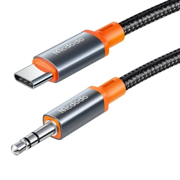 Mcdodo CA-0820 USB-C na 3,5 mm AUX mini jack kabel, 1,2 m (černý)
