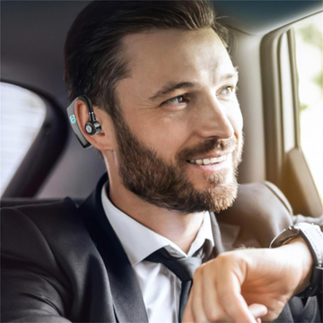 Kabelloses Headset für Bluetooth 4.0-Anrufe, Auto-Headset mit Display V8 Schwarz