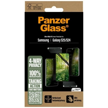 Hybridglas für Samsung Galaxy S25 PanzerGlass Ultra-Wide Fit Matrix