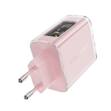 Acefast A45 GaN 65W Wall Charger 3 USB Ports (1xUSB, 2xUSB-C) Gray