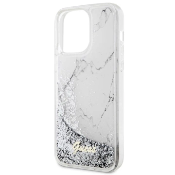 Etui Guess GUHCP14XLCSGSGH pro iPhone 14 Pro Max 6,7" pevné pouzdro Liquid Glitter Marble