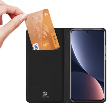 Dux Ducis Skin Pro Hülle Xiaomi 13 Pro Cover mit Flip-Card-Wallet-Ständer schwarz