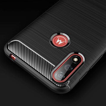 Pouzdro pro pouzdro Motorola Moto E7 / E7i Power Alogy Rugged Armor TPU Carbon Black