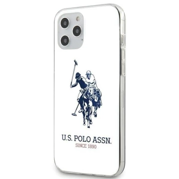 US Polo USHCP12MTPUHRWH iPhone 12/12 Pro 6,1" bielo/biele lesklé veľké logo