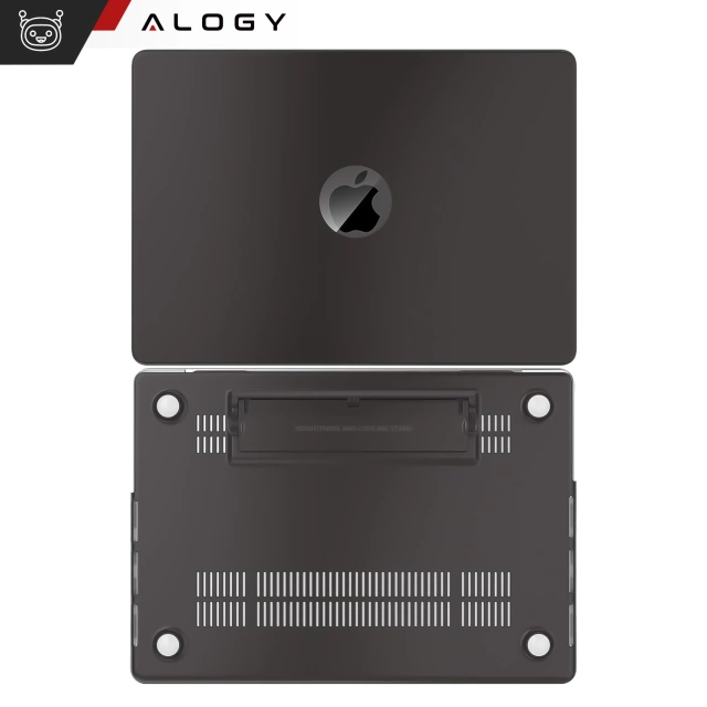 Alogy ProStand™ матовий чохол з підставкою для MacBook Air 13.3" (A1932/A2179/A2337) Black