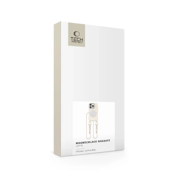 Чохол для iPhone 16 Pro Max Tech-Protect Magnecklace MagSafe Latte
