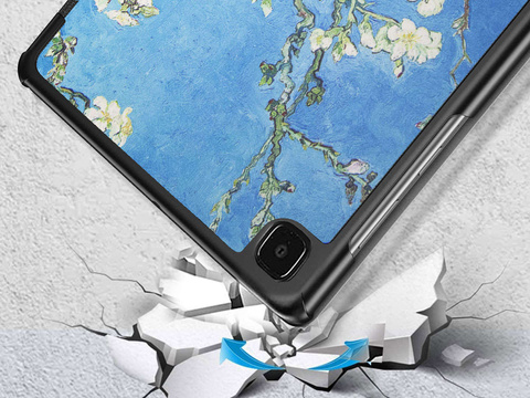 Alogy Book Cover pre Galaxy Tab Tab A7 10.4 T500 / T505 kvitnúce mandľové sklo