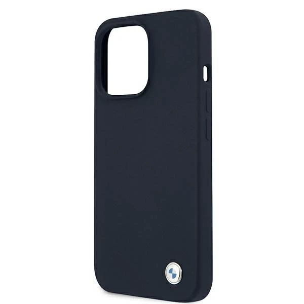 BMW BMHCP13XSTRONG Handyhülle für Apple iPhone 13 Pro Max 6.7" Marineblau/Navy Hardcase Silikon Signatur