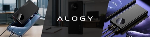 PowerBank Alogy TurboCharge 120W PD PowerDelivery Schnellladung 10000mAh 2x USB-A 1x USB-C Schwarz