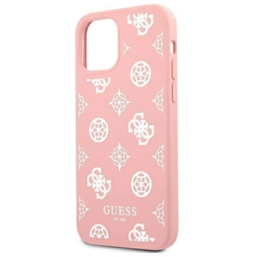 Guess GUHCP12LLSPEWPI iPhone 12 Pro Max 6,7" różowy/růžové pevné pouzdro Peony Collection