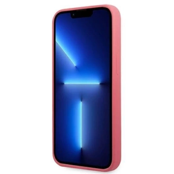 Karl Lagerfeld KLHCP13XSLMP1PI iPhone 13 Pro Max 6,7" pevné pouzdro fuksja/fuchsiová silikonová plaketa