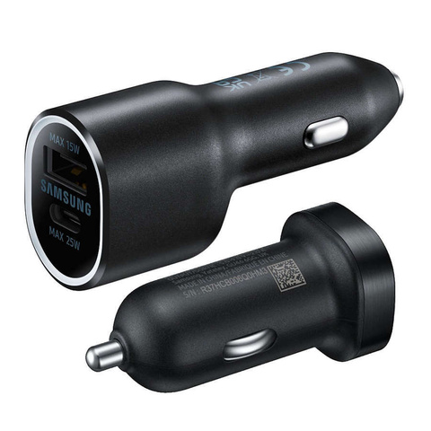 Original Samsung EP-L4020NBEGEU USB TYPE-C 15W/ 25W Black Car Charger