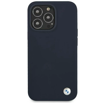 Чохол для телефону BMW BMHCP13XSTRONG для Apple iPhone 13 Pro Max 6.7" темно-синій/темно-синій твердий силіконовий підпис