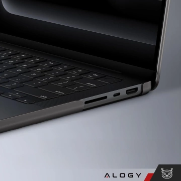 Ochranný kryt pro Apple Macbook Pro 16 - M1/M2/M3/M4 2021-2024 2025 Alogy AirGuard™ Flexibilní kryt Matně černý
