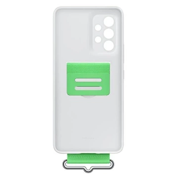 Samsung Case EF-GA536TW for Samsung Galaxy A53 5G A536 white/white Silicone Cover Strap