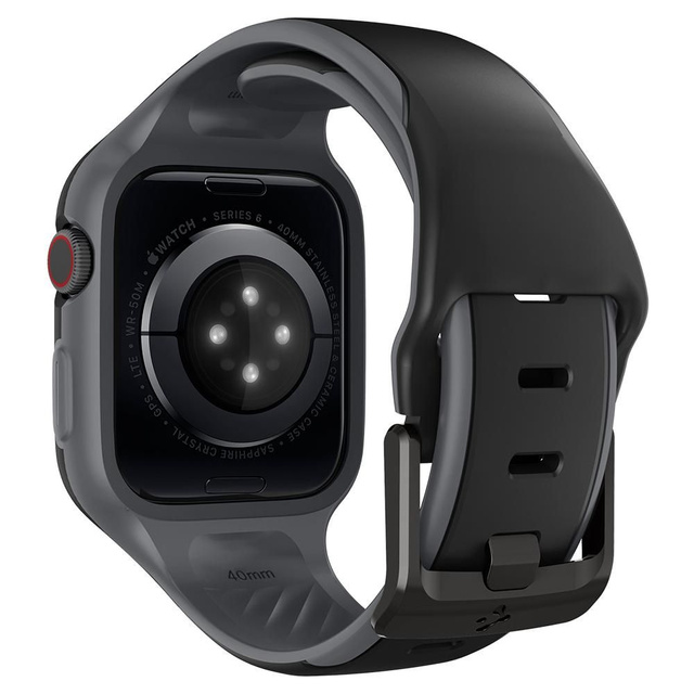 Spigen Liquid Air "Pro" Schutzhülle für Apple Watch 4 / 5 / 6 / 7 / SE (40 / 41 mm) Schwarz