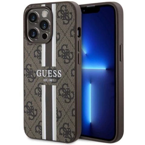 Etui Guess GUHMP13LP4RPSW pre iPhone 13 Pro / 13 6,1" pevné puzdro 4G Printed Stripes MagSafe