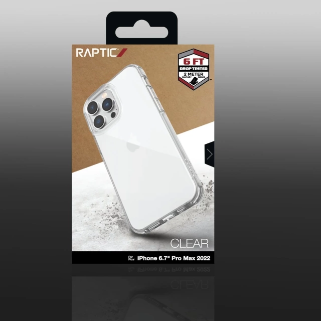 Броньований прозорий чохол Raptic Clear Case iPhone 14 Pro Max