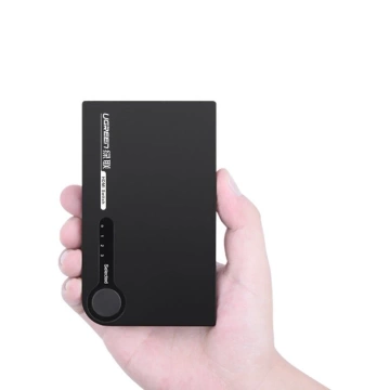 Uzelený prepínač rozdeľovač HDMI – 3x HDMI 3D 4K 7,5 Gb/s 36 bitov na kanál čierny (40234)