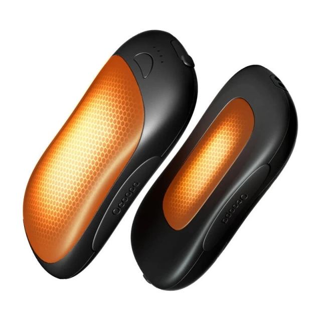Ocoopa UT3 Pro ohrievač rúk s funkciou powerbanky 2x5000 mAh USB-C oranžovo-čierny