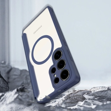 Etui Portfelowe do Samsung Galaxy S25 Ultra Dux Ducis Skin X Pro Niebieskie