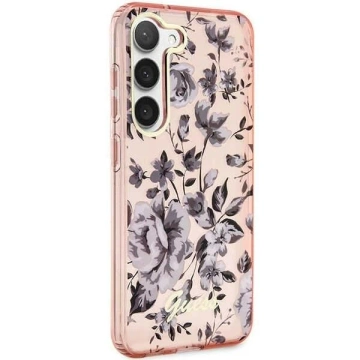 Чохол Guess GUHCS23MHCFWSP для Samsung Galaxy S23 Plus S916 pink/pink hardcase Flower Collection