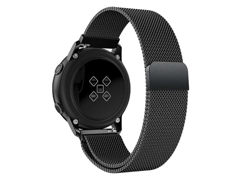 Milánsky náramok Alogy remienok z nerezovej ocele pre 22mm smartwatch Black