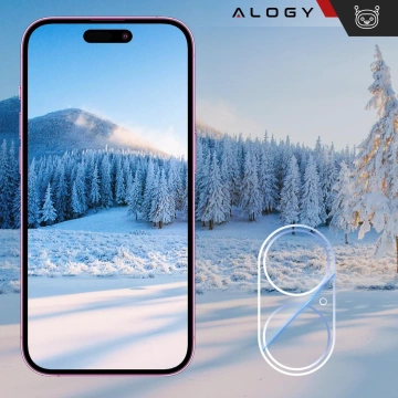 2x прозоре скло об’єктива камери для Apple iPhone 16 / 16 Plus Alogy Lens Protector Pro Transparent