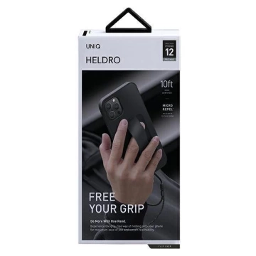 Чохол UNIQ Heldro iPhone 12 Pro Max 6.7" black / midnight black Antimicrobial