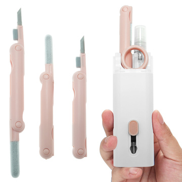 Cleaner Multifunkčná čistiaca sada pre airpods 7v1 klávesnice Ružová a biela