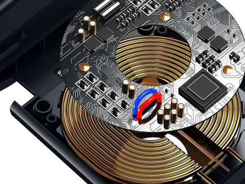 Car headrest holder for Baseus Energy phone with Qi charger