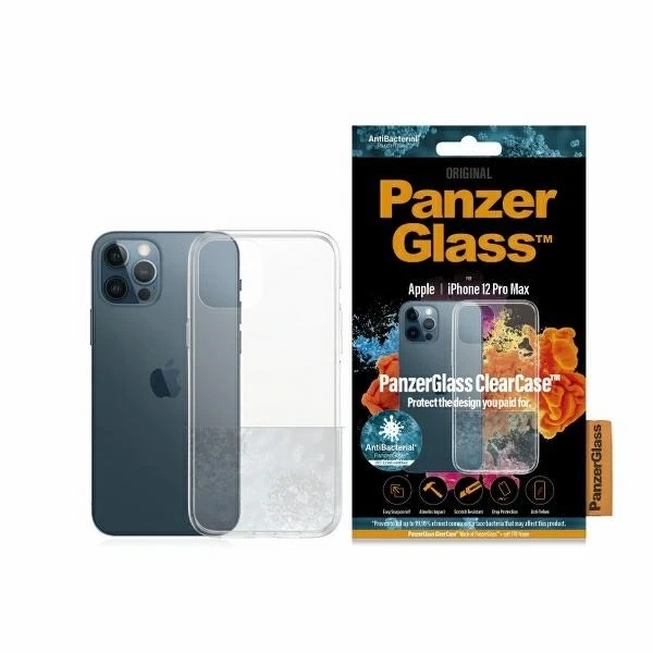 Etui PanzerGlass ClearCase для iPhone 12 Pro Max 6,7" Антибактеріальний прозорий