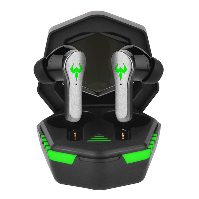 Alogy TWS 9D EarPhones Bluetooth 5.2 Wireless Headphones with Docking Station and Microphone PowerBank for Gamers Black