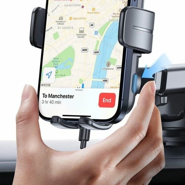 Uchwyt Samochodowy z Ładowarką 15W USAMS CD229 Czarny