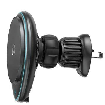 Uchwyt Indukcyjny 15W USAMS US-CD222 do Kratki Wentylacyjnej Czarny