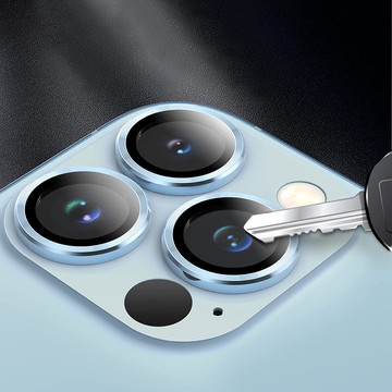 Alogy Metal Lens Protective Caps for Apple iPhone 13 Pro/ 13 Pro Max Blue
