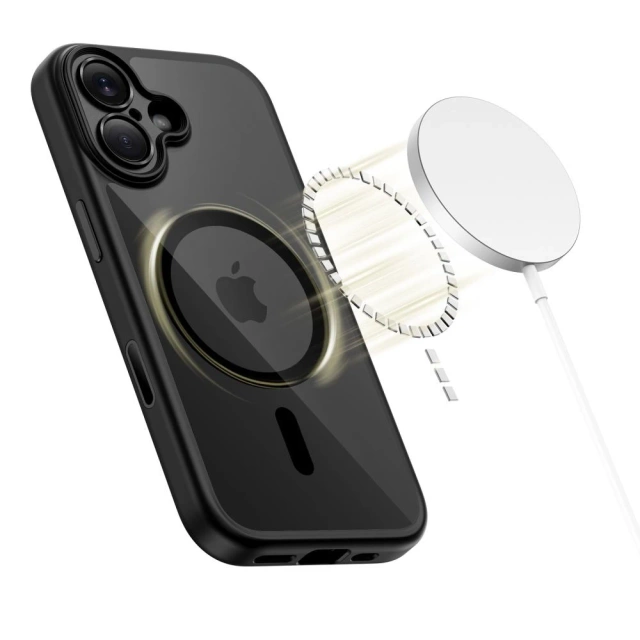 Etui Ochronne do iPhone 17 Tech-Protect MagPeak MagSafe CC Black/Clear