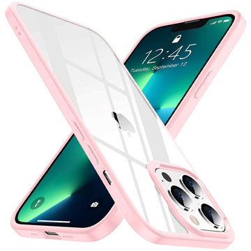 Захисний чохол Alogy Hybrid Candy Case для Apple iPhone 13 Pro рожевий-прозорий Glass