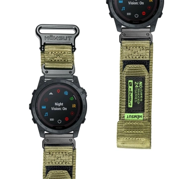Нейлоновий ремінь для Garmin Fenix 5x 6x 7x Pro 26mm Nylon Band Sport Military green