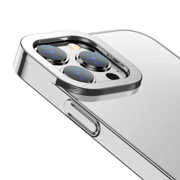 Baseus Glitter Case Clear Cover für iPhone 13 Pro Max silber (ARMC000512)