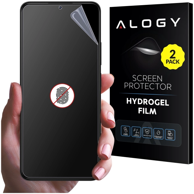 2x Folia "MATOWA" do Xiaomi POCO C65 Hydrożelowa Alogy HydroSkin Matte Pro™ na ekran do etui "BEZ ODCISKU PALCÓW"