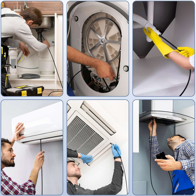 Alogy Duo Cam 1920 Full HD Lightning endoskopická inspekční kamera pro iPhone, USB-C, micro USB 3m 8mm černá