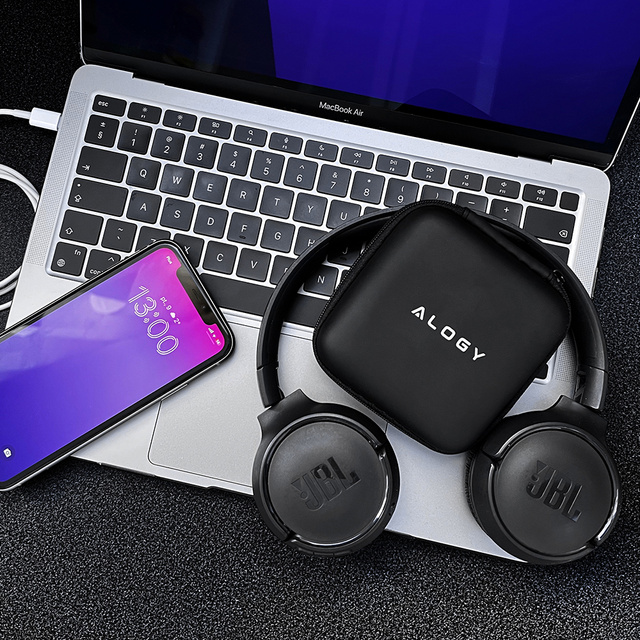 Чохол на блискавці Alogy Protect універсальний чохол для аксесуарів навушники, кабель, зарядний чорний