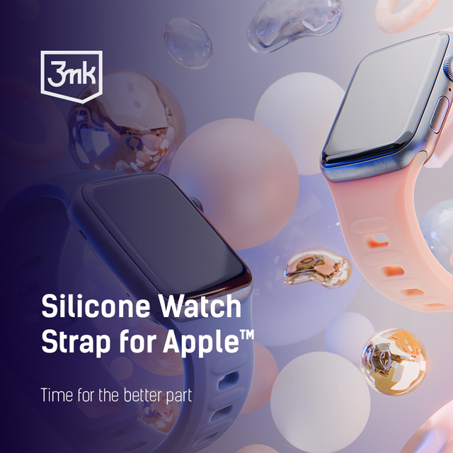 Pasek na chytré hodinky 3mk silikonový řemínek na hodinky Apple Watch 42/44/45/49 mm Ocean Blue