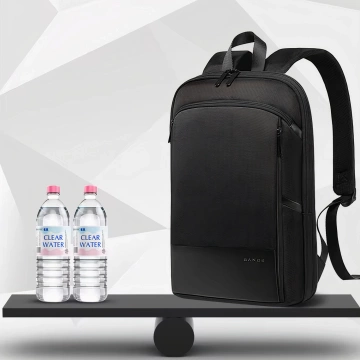Bange Waterproof Backpack Laptop Bag 17" Travel Expandable 49x33x6 cm for Work School Airplane Men's Women's Black