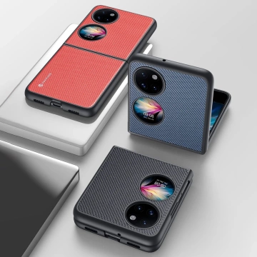 Kryt puzdra Dux Ducis Fino potiahnutý nylonovým materiálom Huawei P50 Pocket black